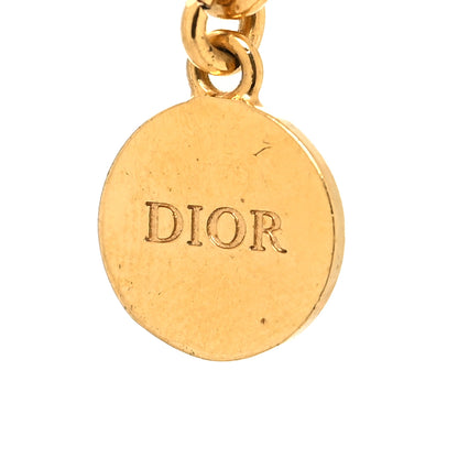 Christian Dior Metal Danseuse Etoile Chain Choker Necklace Gold 5 of 5