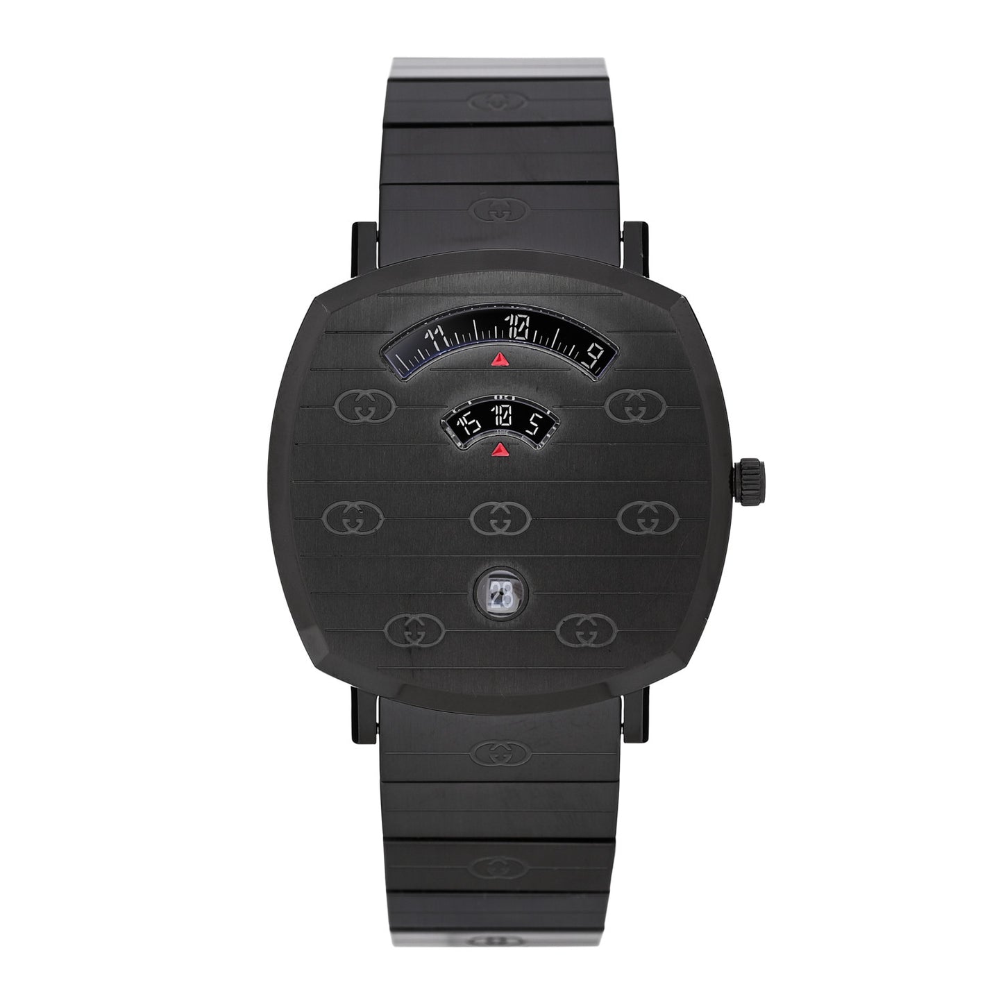 PVD Stainless Steel 38mm Grip Quartz Watch Black