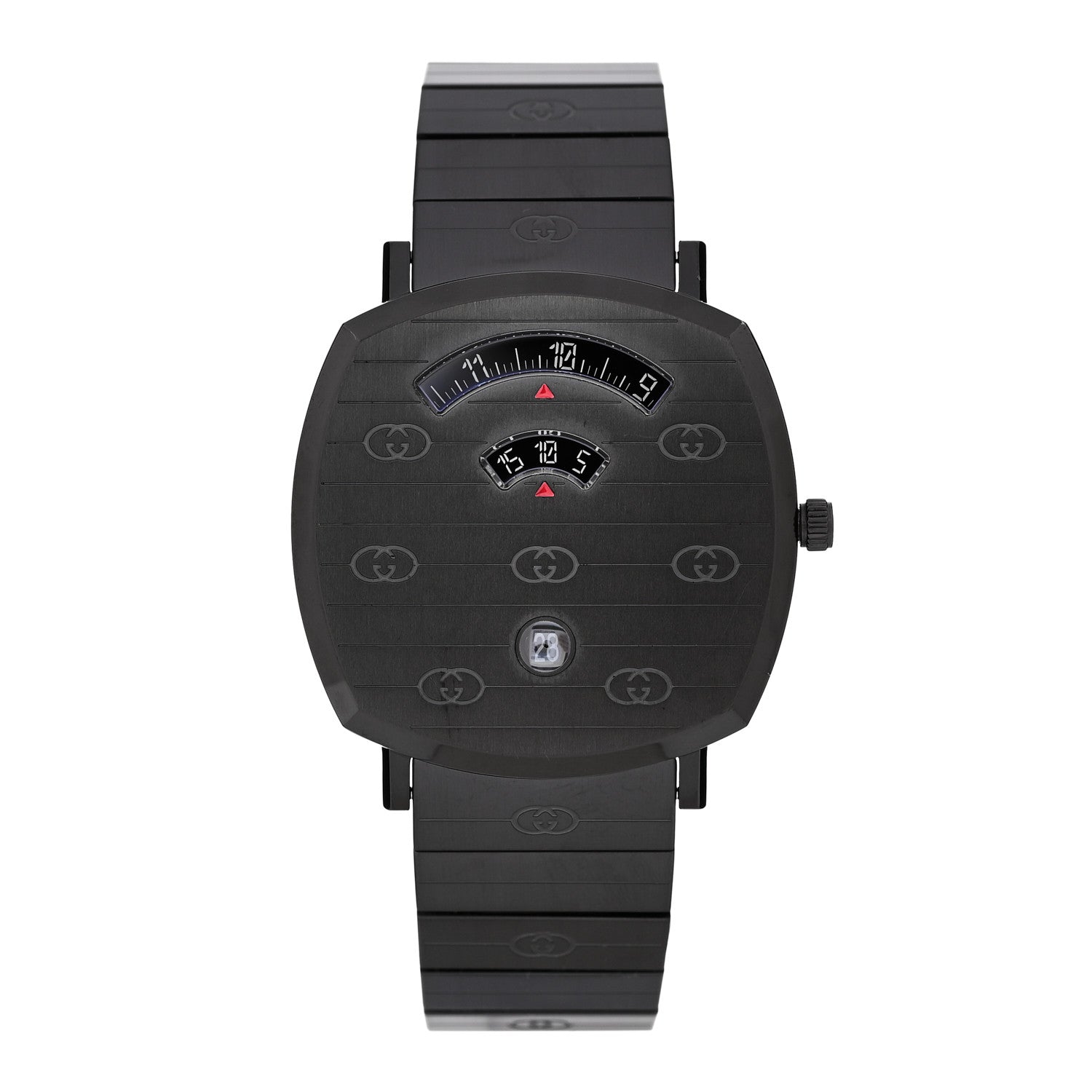 Gucci PVD Stainless Steel 38mm Grip Quartz Watch Black 1 of 5