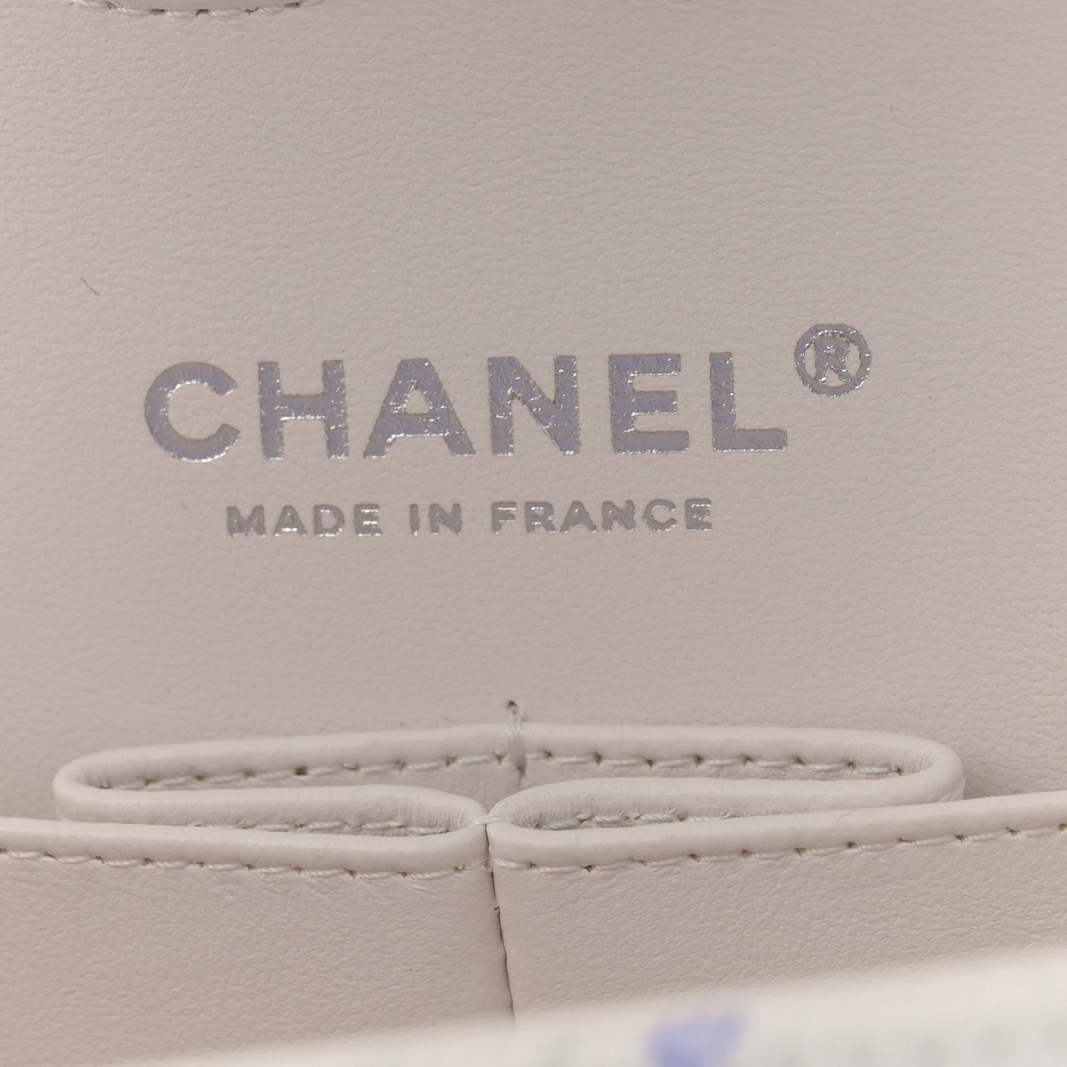 Chanel Denim Printed Fish Quilted Medium Double Flap White Multicolor 6 of 10