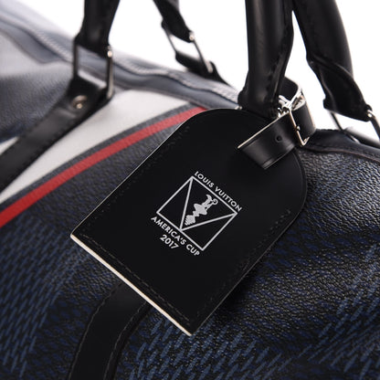 Louis Vuitton Damier Cobalt America's Cup Regatta Keepall Bandouliere 55 13 of 14