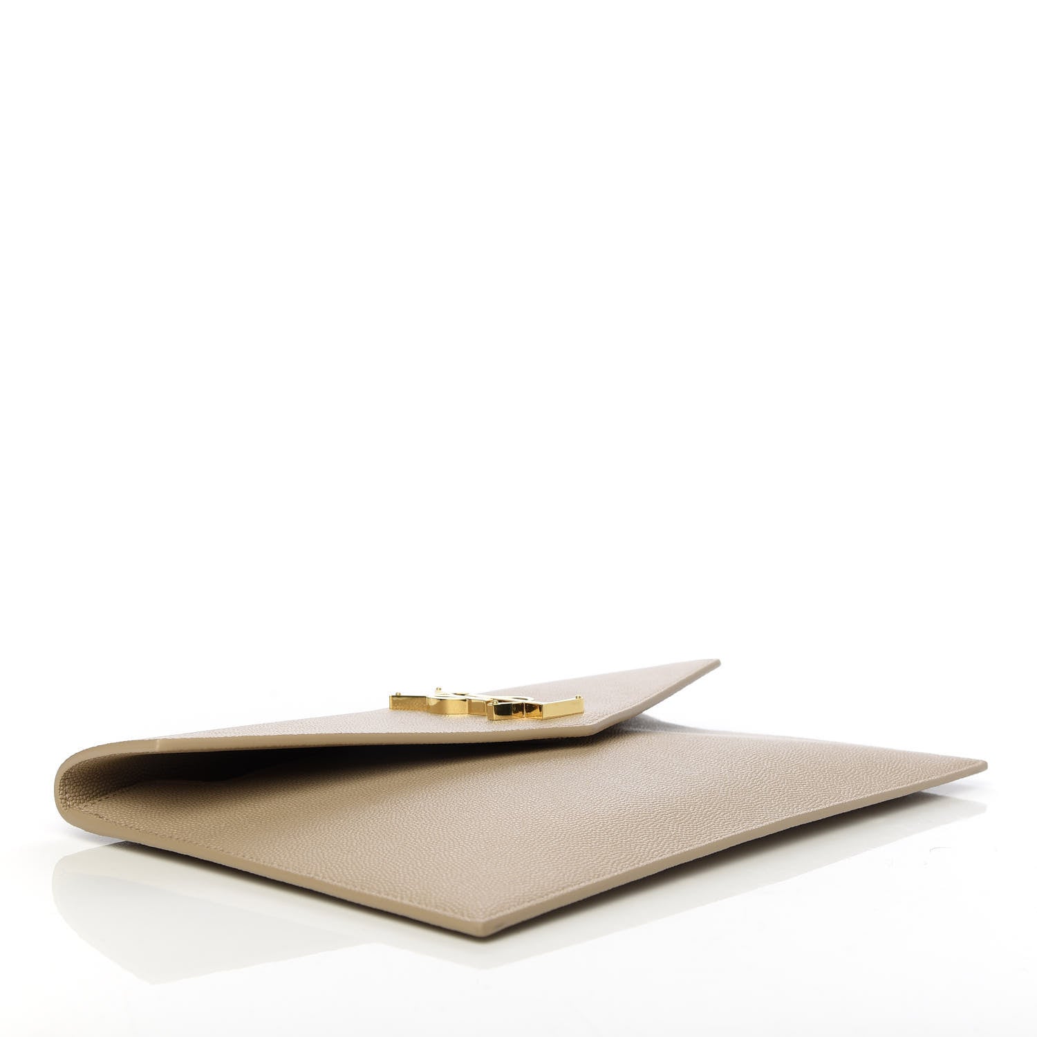 Saint Laurent Grain De Poudre Uptown Pouch Dark Beige 4 of 7