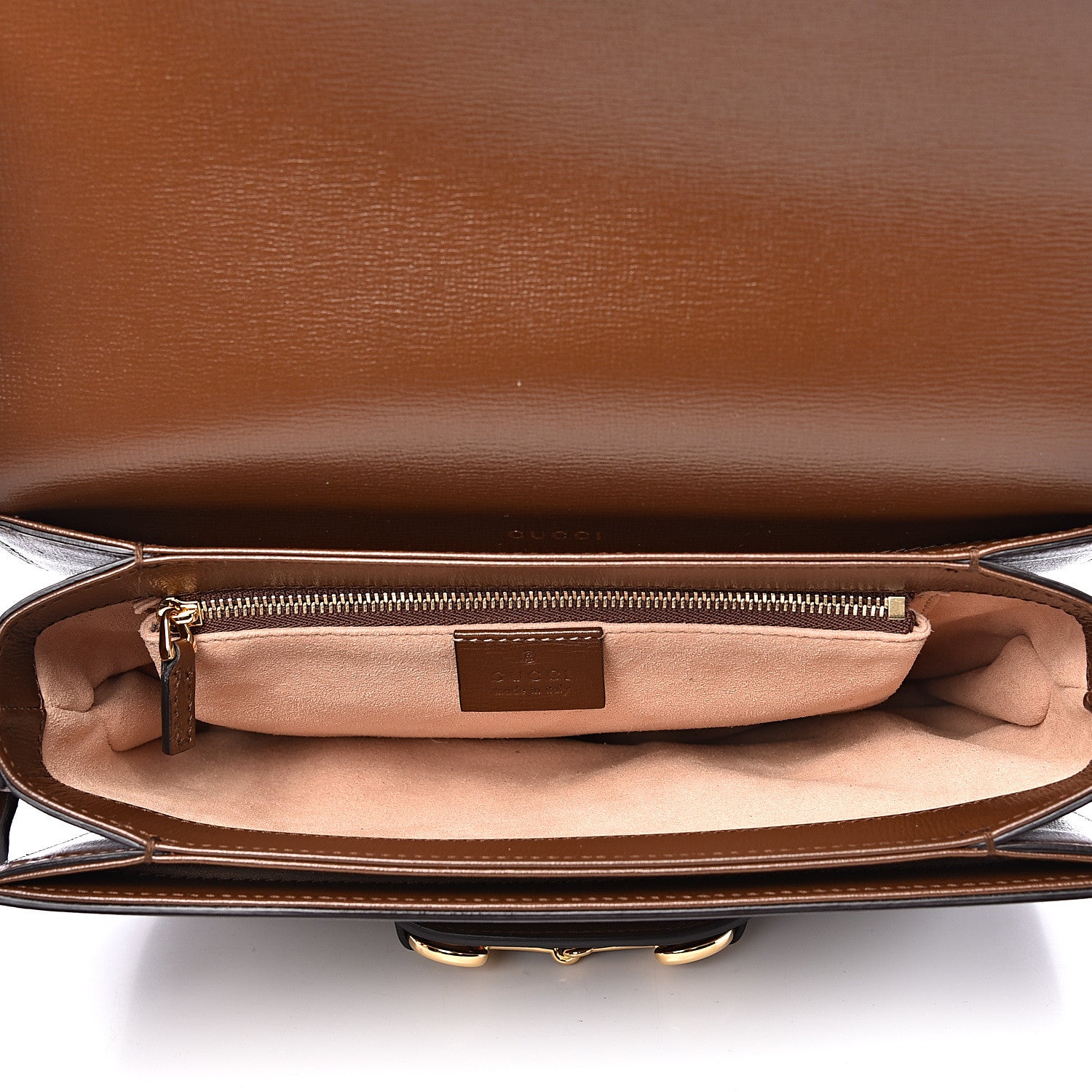 Gucci GG Supreme Monogram Horsebit 1955 Shoulder Bag Beige Brown Sugar 4 of 9