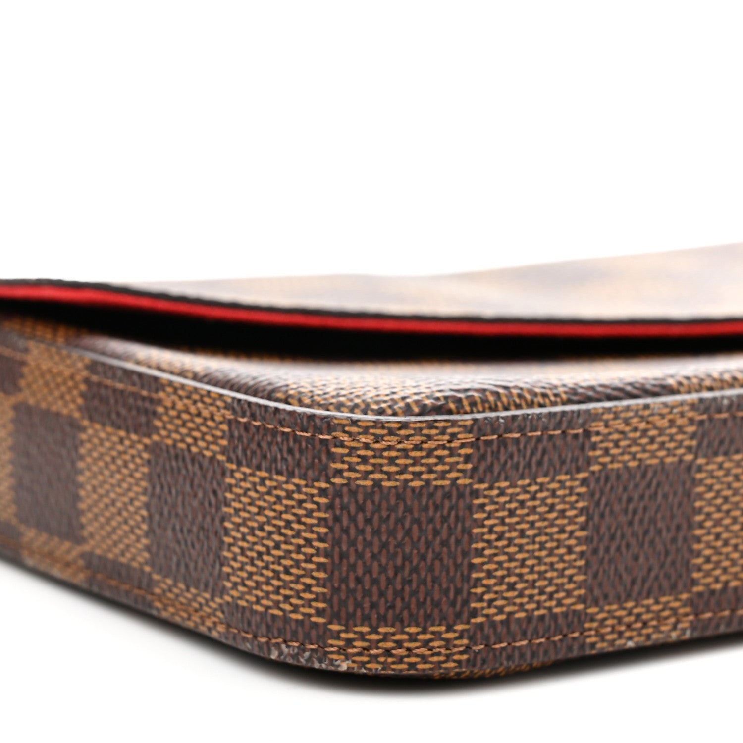 Louis Vuitton Damier Ebene Pochette Felicie Chain Wallet 9 of 12