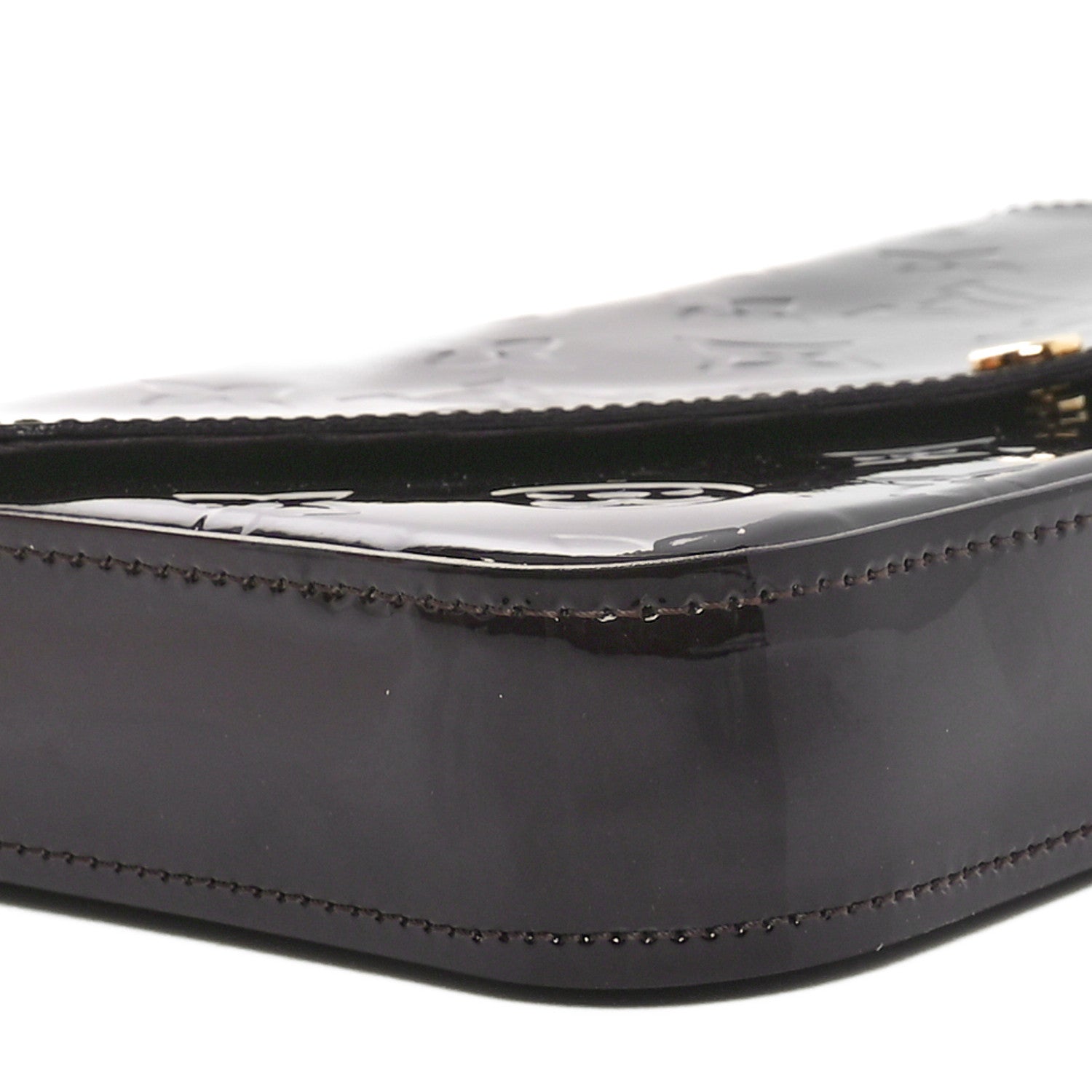 Louis Vuitton Vernis Pochette Felicie Chain Wallet Amarante 9 of 10