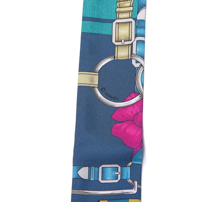Hermes Silk Grand Manege Twilly 4 of 4