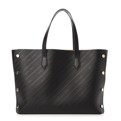 Givenchy Calfskin Chain Embossed Medium Bond Shopper Tote Black 1 of 11