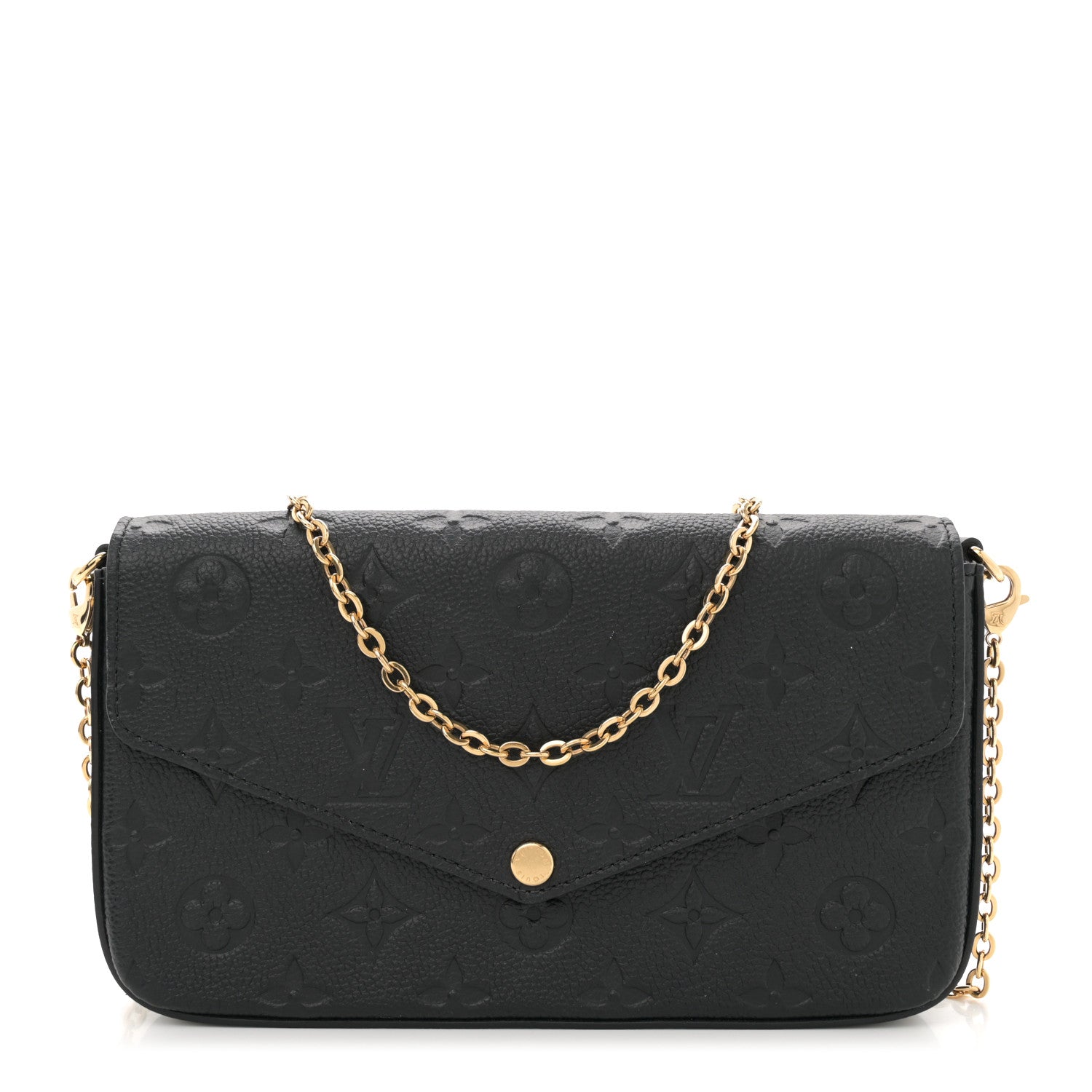 Louis Vuitton Empreinte Pochette Felicie Chain Wallet Black 1 of 11