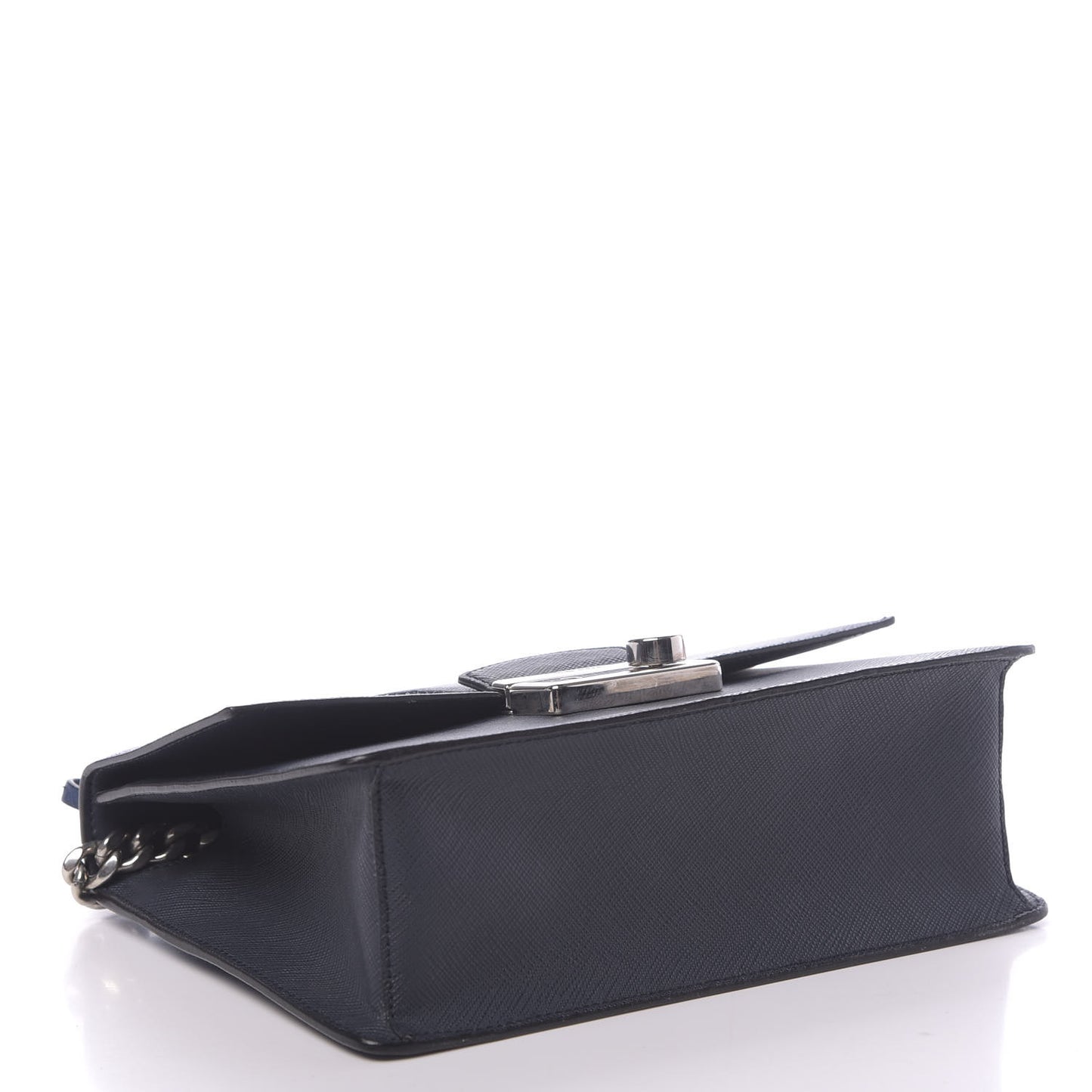 Saffiano Pattina Crossbody Bag Bluette Baltico