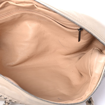 Chanel Smooth Calfskin Luxe Ligne Petit Bowler Light Beige 5 of 5