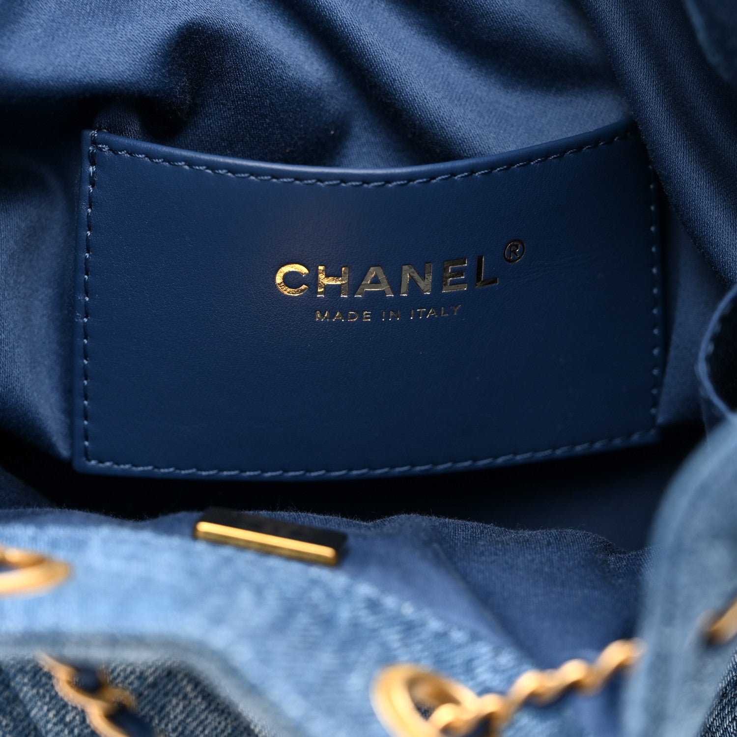 Chanel Washed Denim Quilted Small Chanel 25 Handbag Blue Blue 6 of 10