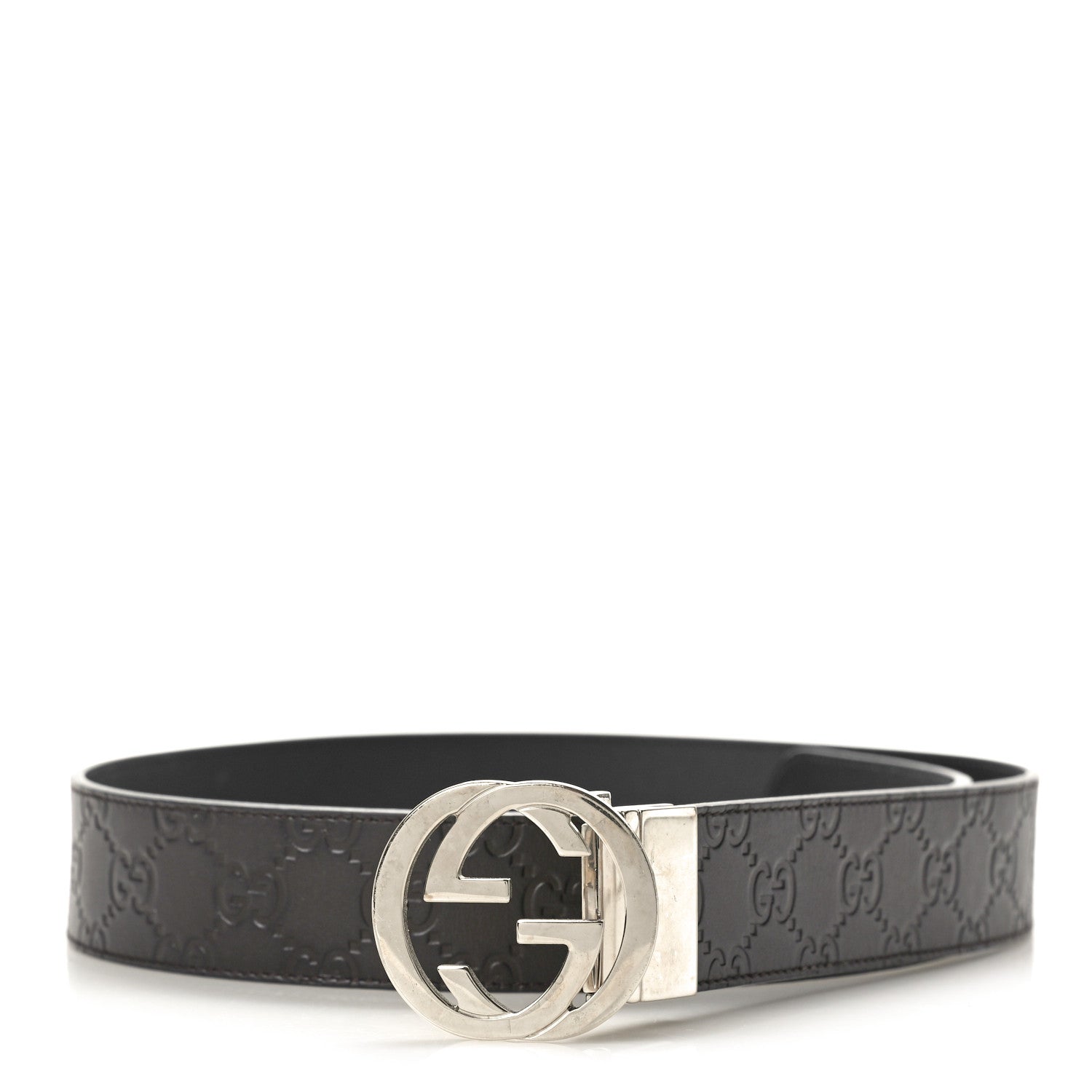 Gucci Guccissima Interlocking G 40mm Belt 85 34 Cocoa 1 of 4