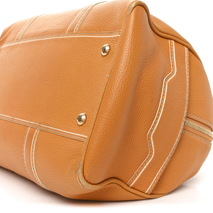 Louis Vuitton Tobago Calfskin Carryall Yellow 10 of 10