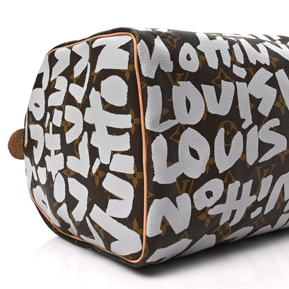 Louis Vuitton Monogram Graffiti Speedy 30 Silver 7 of 8