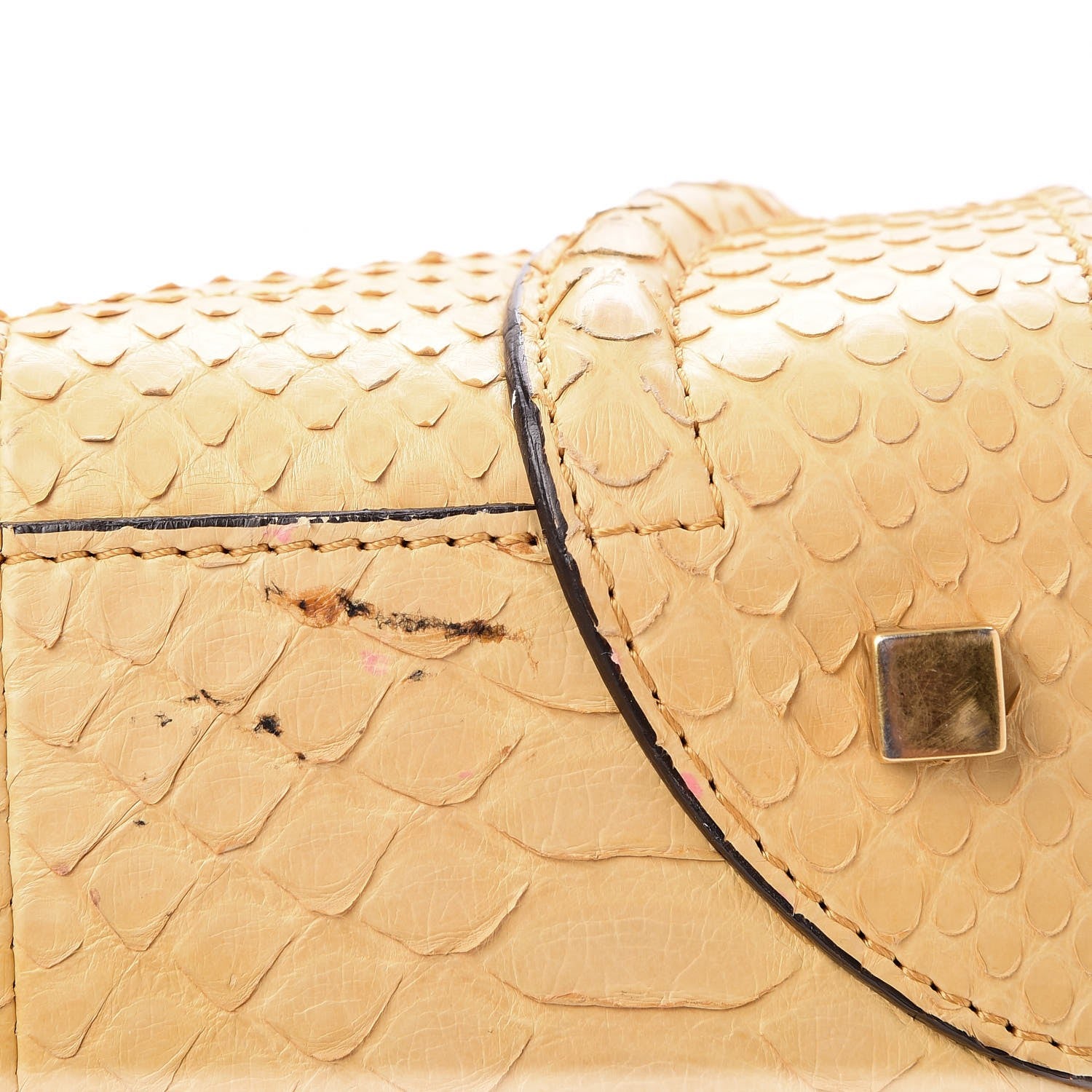 Celine Python Mini Luggage Beige 10 of 13
