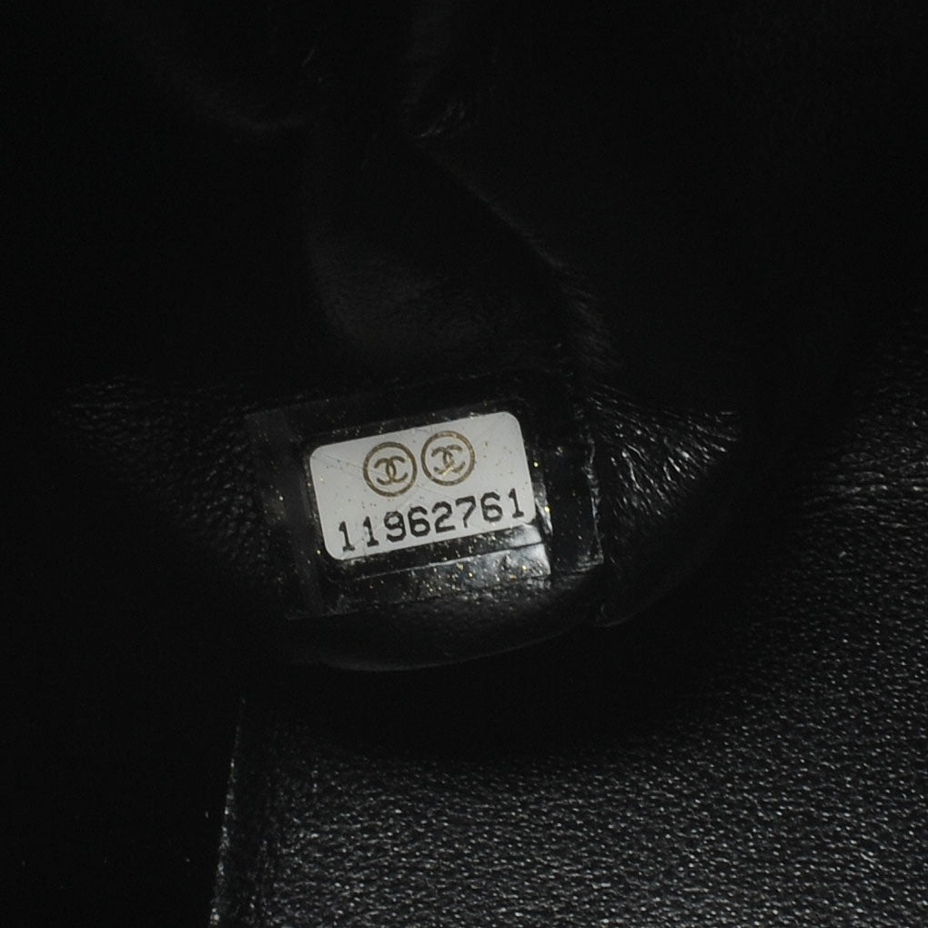 Caviar Jumbo Single Flap Black