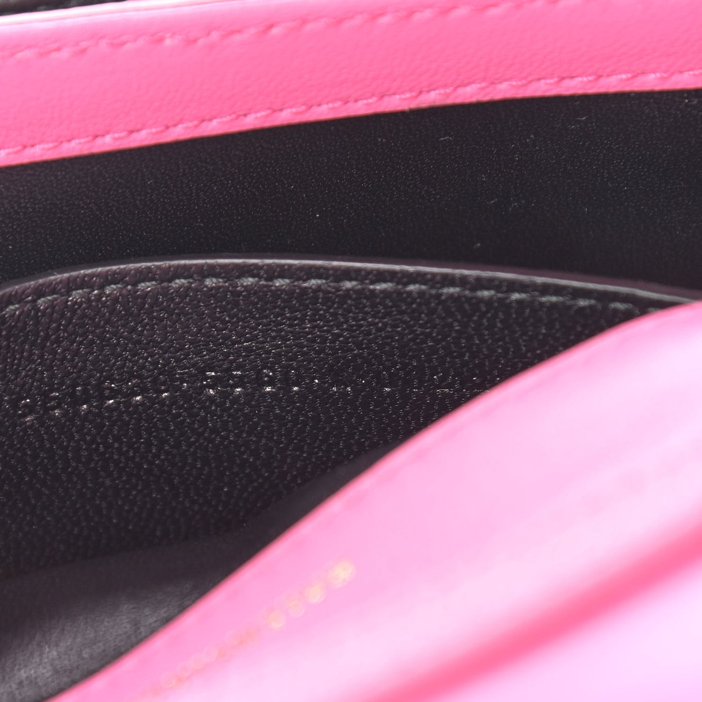 Signature Grained Calfskin Logo Print Ville Day Bag XS Rose Bubblegum Black