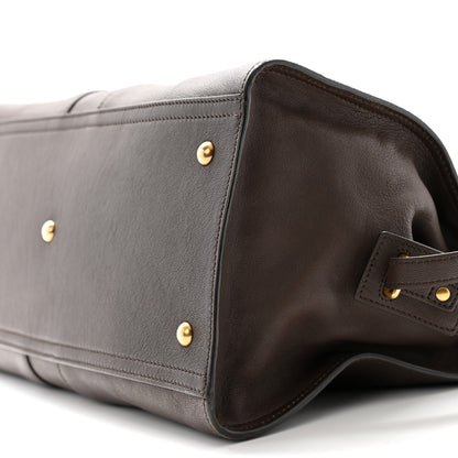 Saint Laurent Calfskin Medium Cabas ChYc Dark Brown 10 of 13