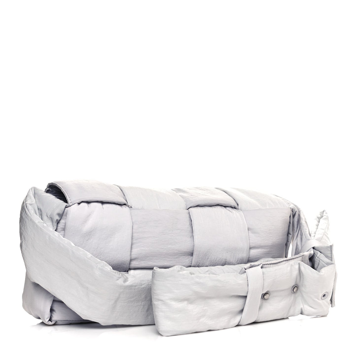 Nylon Intrecciato Padded Tech Cassette Bag Frost