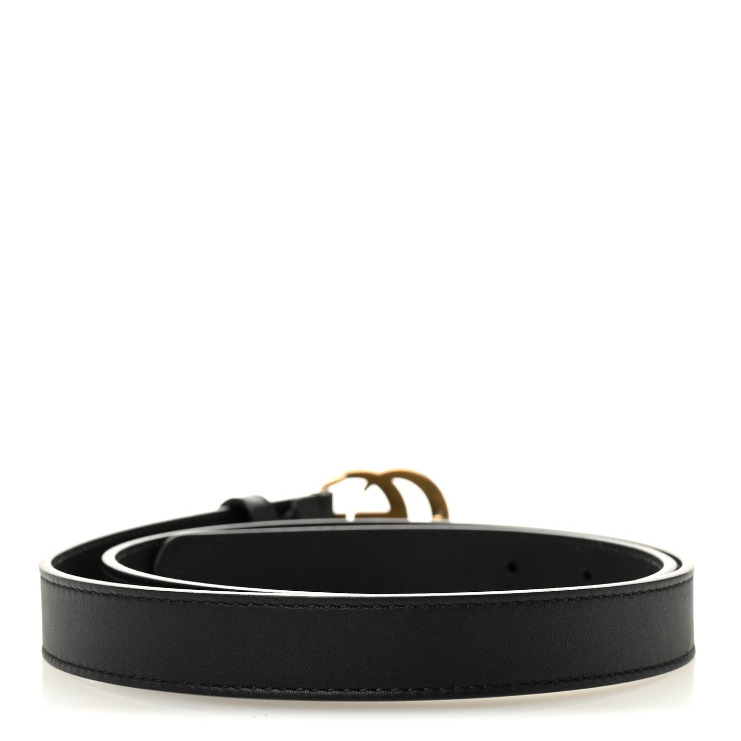Calfskin Double G 20mm Belt 80 32 Black