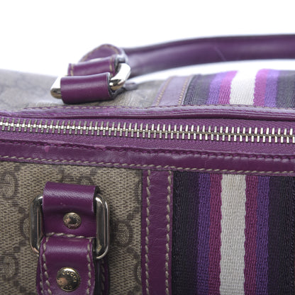 Gucci Monogram Vintage Web Small Boston Purple 10 of 14