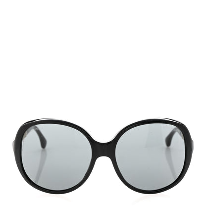 Chanel Acetate Quilted CC Sunglasses 5232-Q Black White 2 of 7