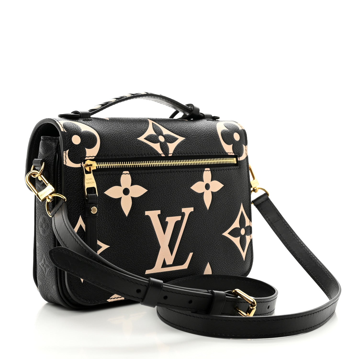 Louis Vuitton Empreinte Monogram Giant Crafty Pochette Metis Black Creme 3 of 9