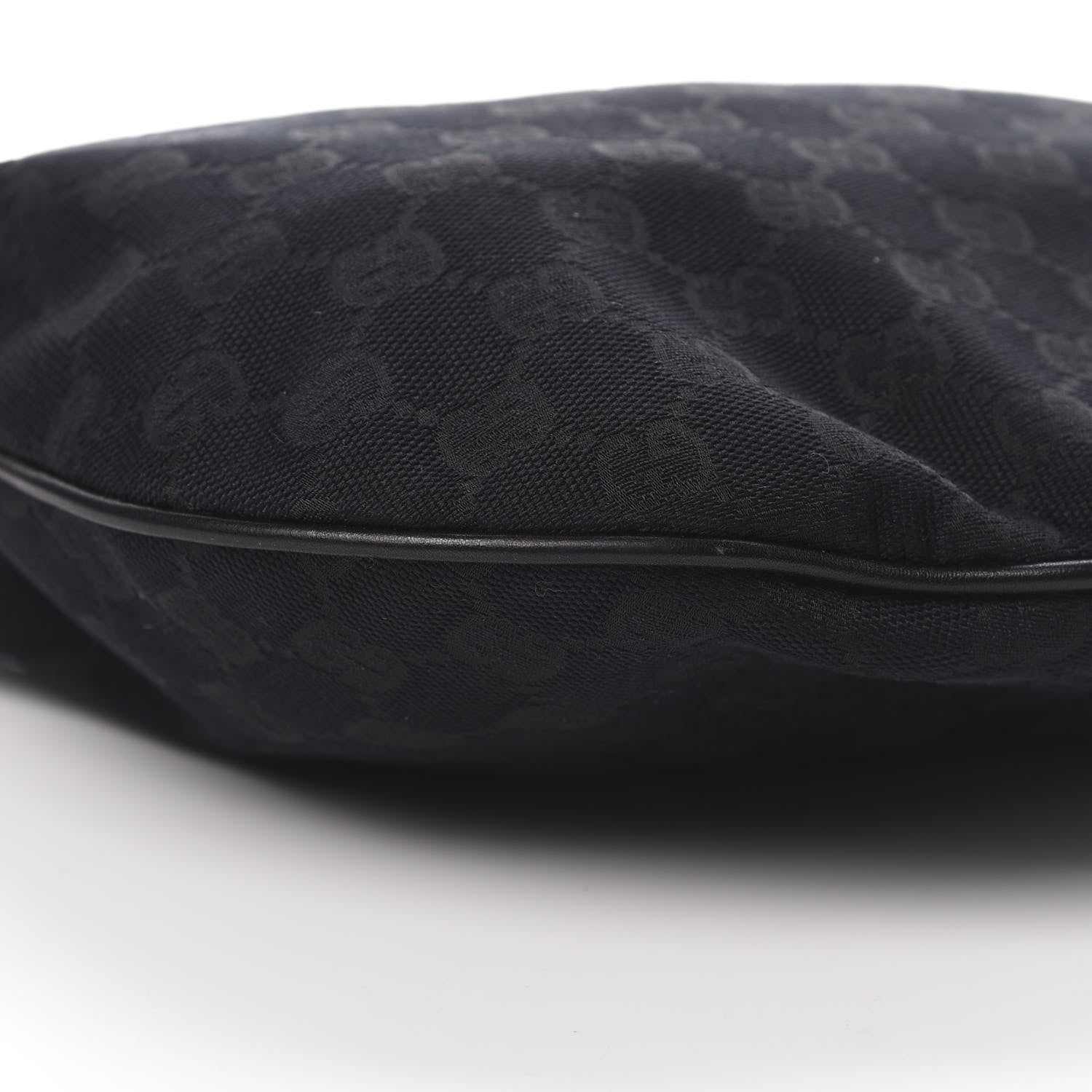 Gucci Monogram Medium New Britt Half Moon Hobo Black 9 of 20