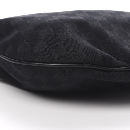 Gucci Monogram Medium New Britt Half Moon Hobo Black 9 of 20