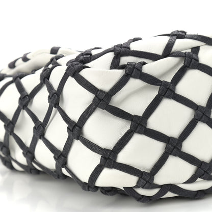 Chanel Lambskin Jumbo Canebiers Net Flap White 7 of 8