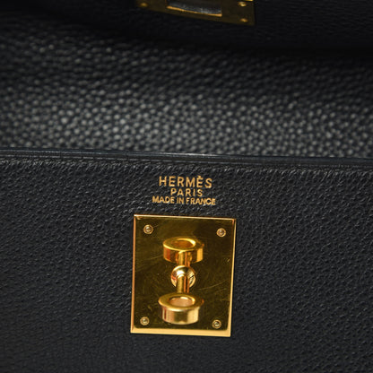 Hermes Togo Kelly Retourne 32 Black 7 of 15