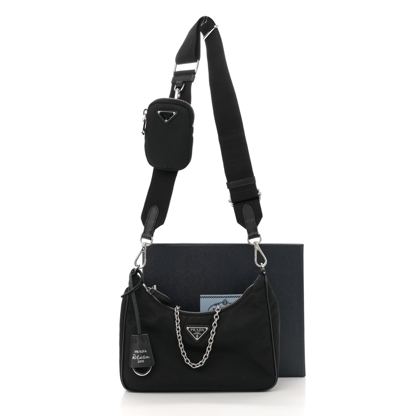 Nylon Re-Edition 2005 Shoulder Bag Black