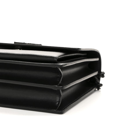 Saint Laurent Calfskin Medium Monogram Monochrome Sunset Black 10 of 11