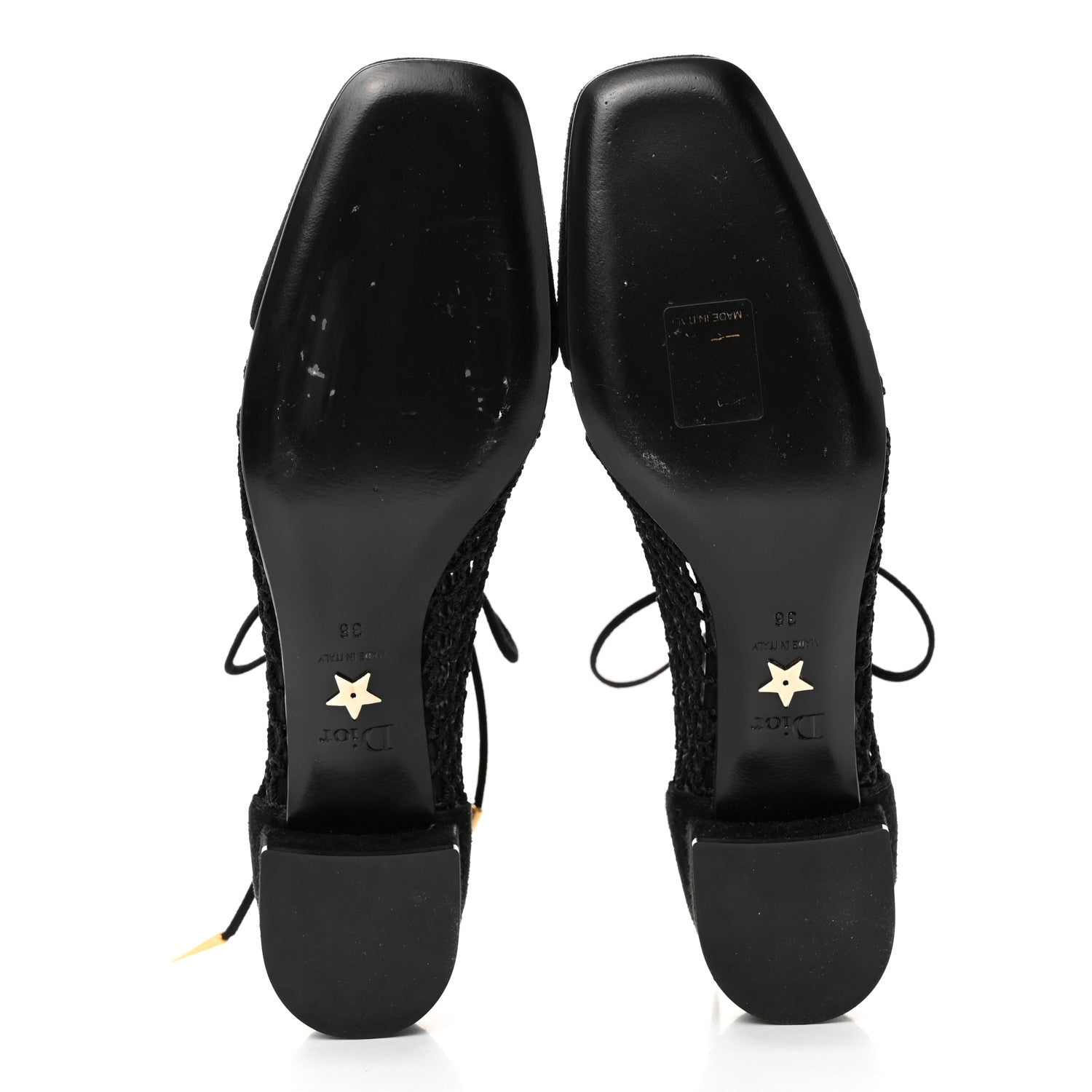 Christian Dior Suede Laminated Resille Naughtily-D 30mm Ankle Boots 36 Black Gold 6 of 13