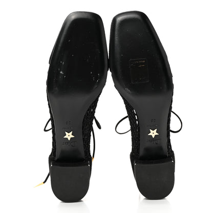 Christian Dior Suede Laminated Resille Naughtily-D 30mm Ankle Boots 36 Black Gold 6 of 13