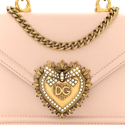 Dolce & Gabbana Smooth Calfskin Small Devotion Envelope Top Handle Bag Cipria 7 of 9