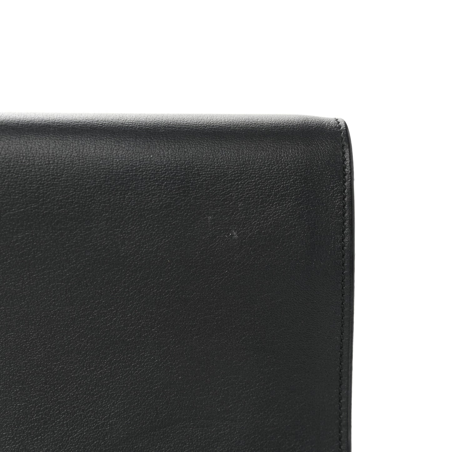 Calfskin Classic Y Ligne Clutch Black