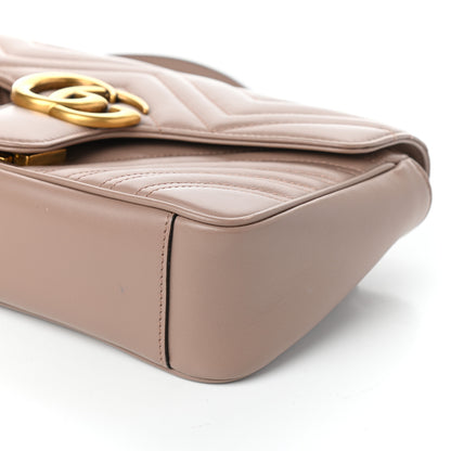 Gucci Calfskin Matelasse Small GG Marmont Shoulder Bag Porcelain Rose 8 of 8