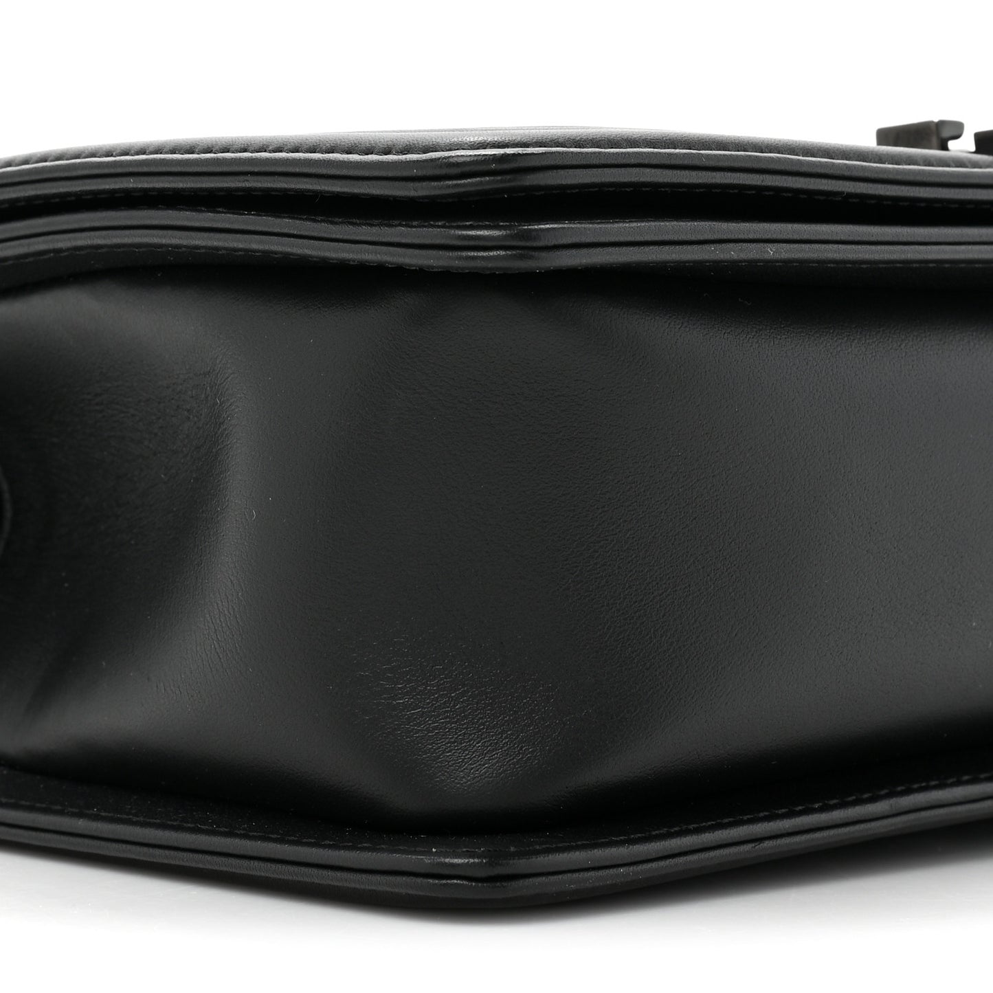 Calfskin Quilted Medium Boy Flap So Black