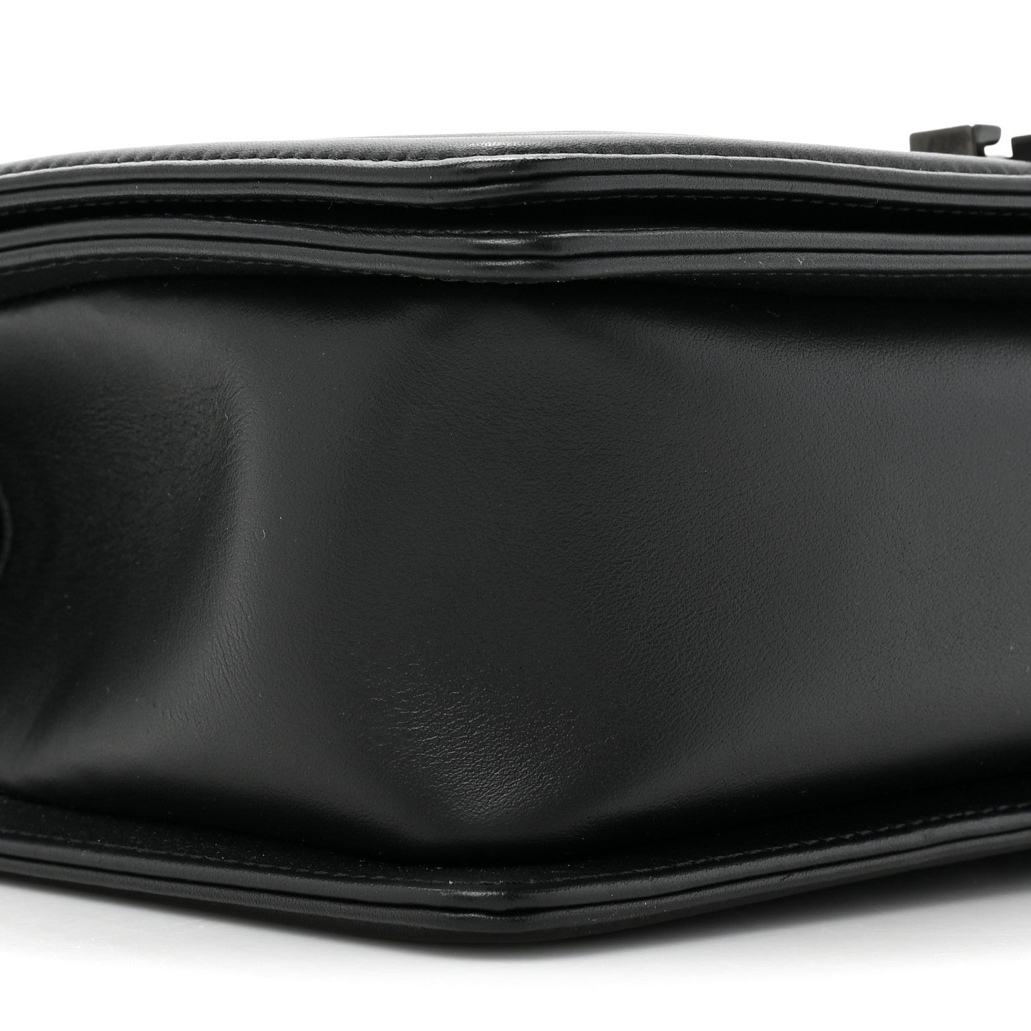 Chanel Calfskin Quilted Medium Boy Flap So Black 10 of 12