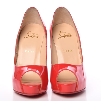 Christian Louboutin Patent New Very Prive 120 Pumps 37 Fraise 2 of 8