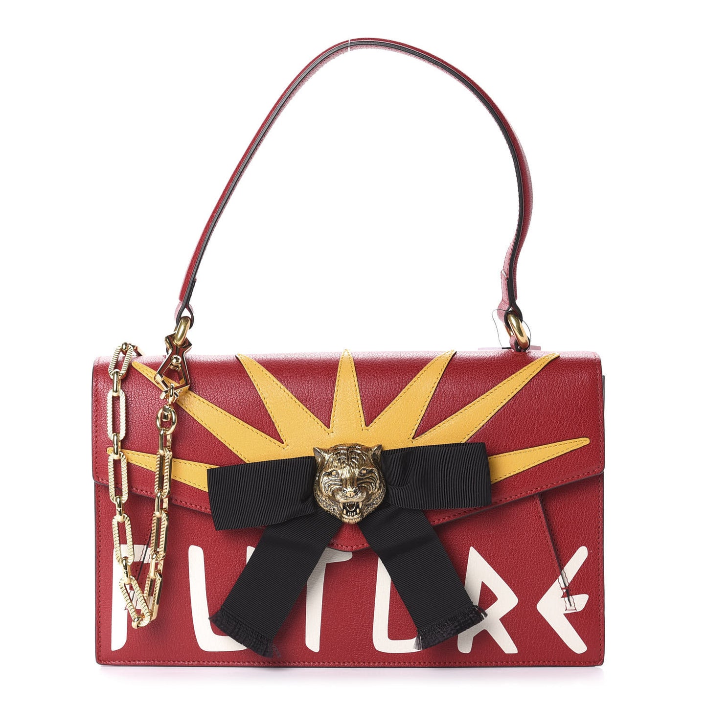 Calfskin Osiride Future Top Handle Bag Red