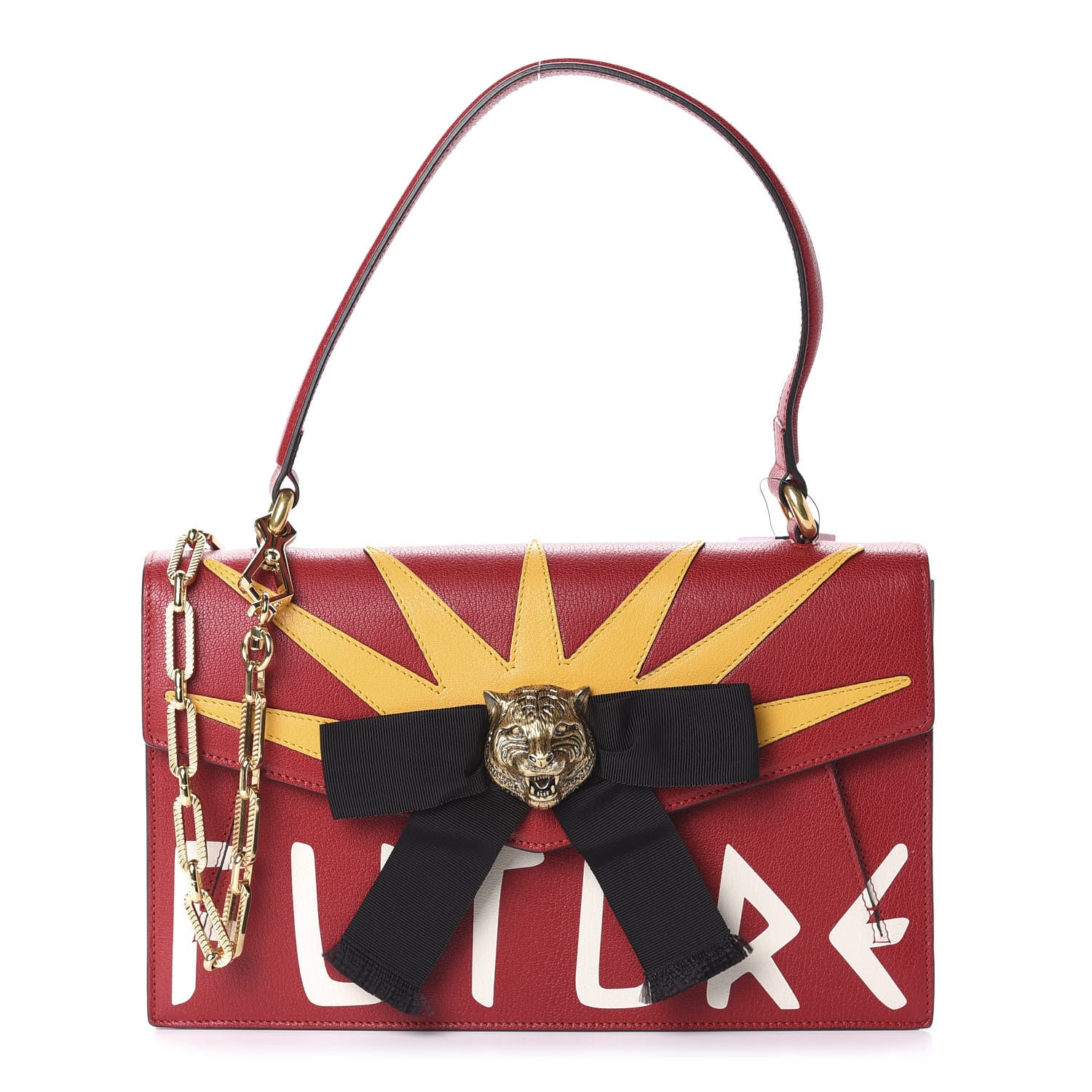 Gucci Calfskin Osiride Future Top Handle Bag Red 1 of 12