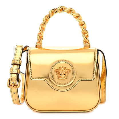 Versace Metallic Mini La Medusa Bag Gold 1 of 11