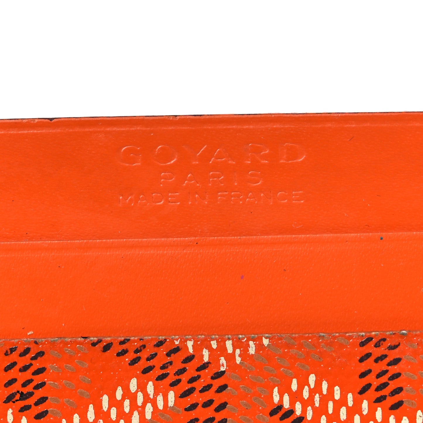 Goyardine Saint Sulpice Card Holder Orange