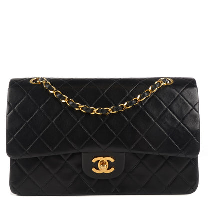 Chanel Lambskin Quilted Medium Double Flap Black 1 of 11