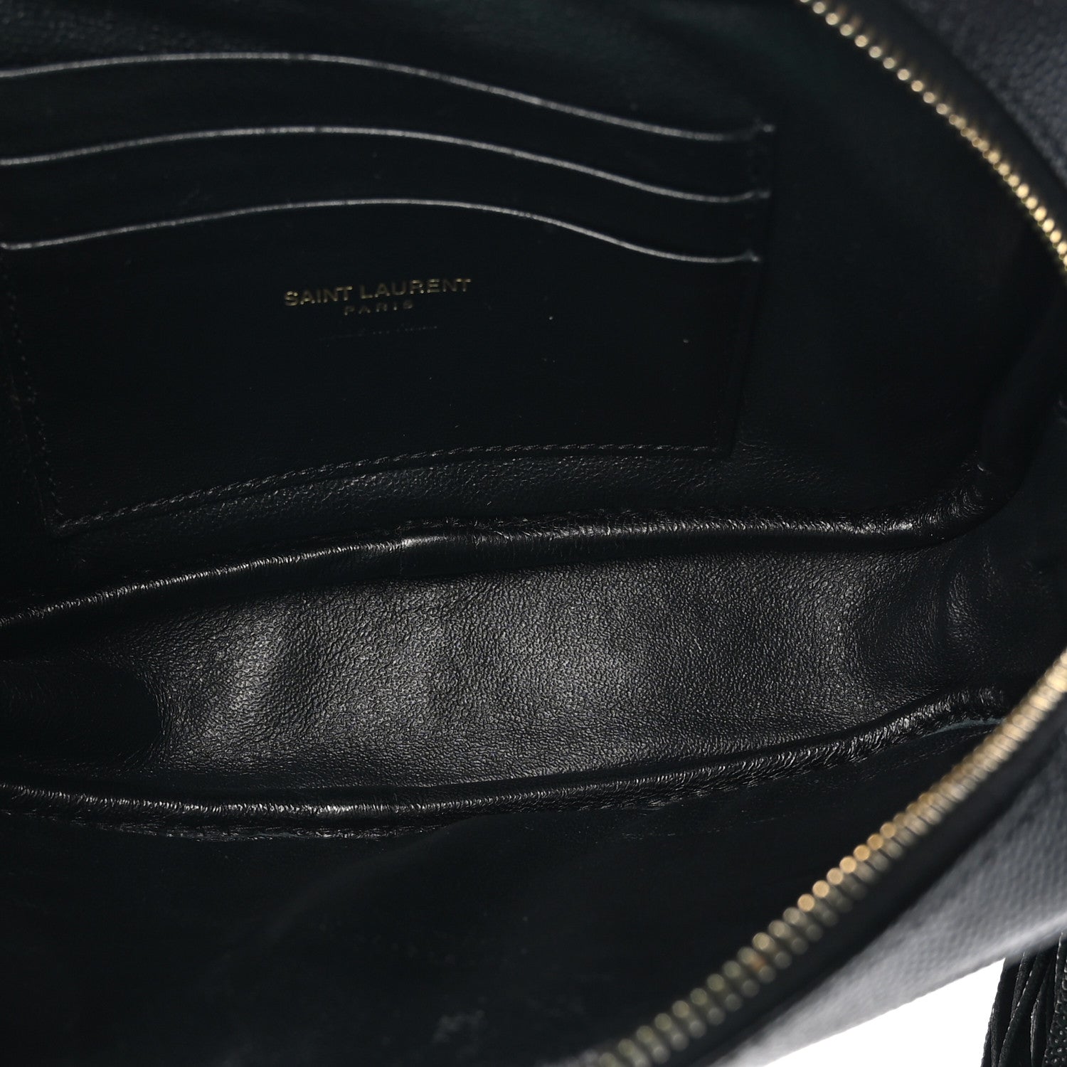 Saint Laurent Grain De Poudre Matelasse Monogram Mini Lou Camera Bag Black 5 of 10