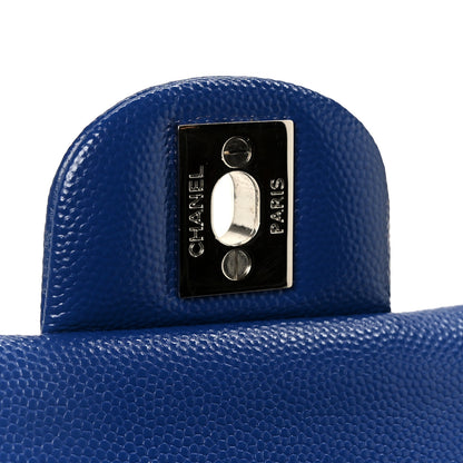 Chanel Caviar Quilted Small Double Flap Blue 7 of 11