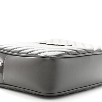 Saint Laurent Calfskin Matelasse Monogram Lou Camera Bag Asphalt 9 of 14