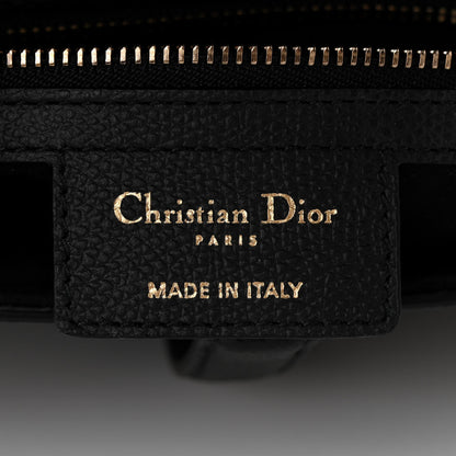 Christian Dior Grained Calfskin Saddle Bag Black 6 of 11